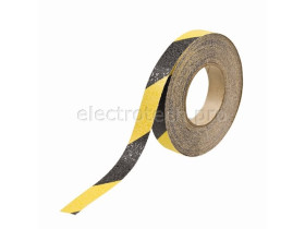 Лента антискольжения Brady anti-skid,черно- 1, желтая, 25x18000 мм, Рулон