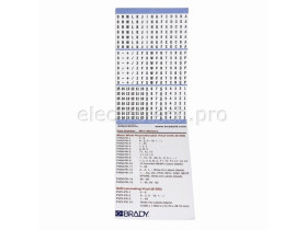 Маркеры кабельные Brady pwm-pk-8