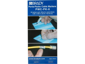 Маркеры кабельные Brady pwc-pk-6