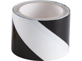 Лента маркировочная напольная Brady прочная для разметки,черно- 1, белая, 75x16500 мм, b-950, Самоклеющийся, Винил, Рулон