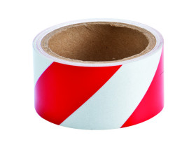 Cветоотражающая лента Brady для разметки стен и пола, полиэстер, красно-белая, 50 мм × 4,5 м